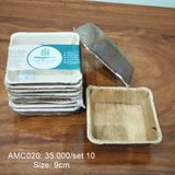  Bộ 10 chén vuông 9cm 