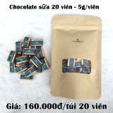  Chocolate đen sữa 20 viên - 100G 