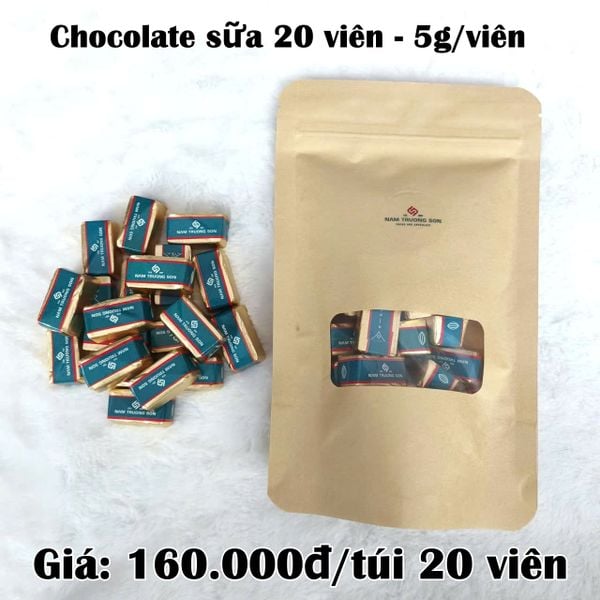  Chocolate đen sữa 20 viên - 100G 