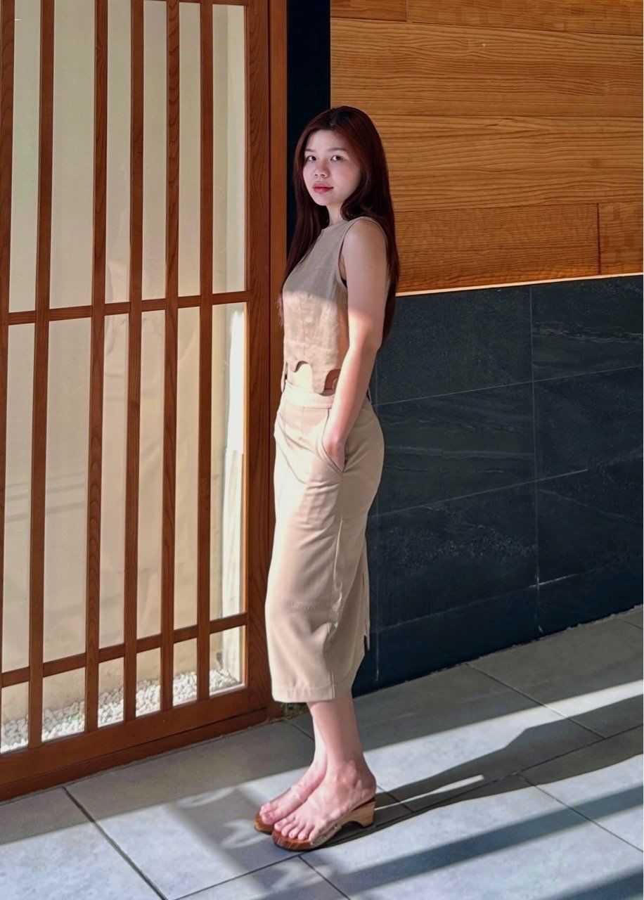  Váy bút chì túi xéo 