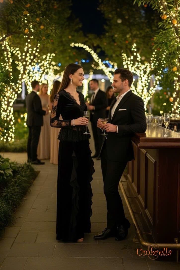  Áo nhung cổ V phối ren 