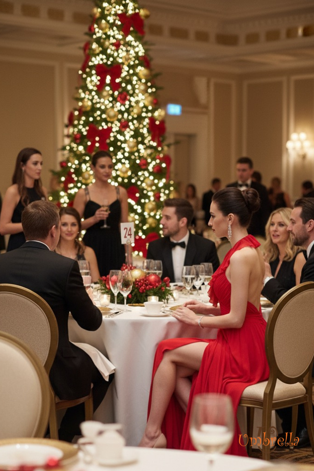  Đầm dài bèo cổ V 