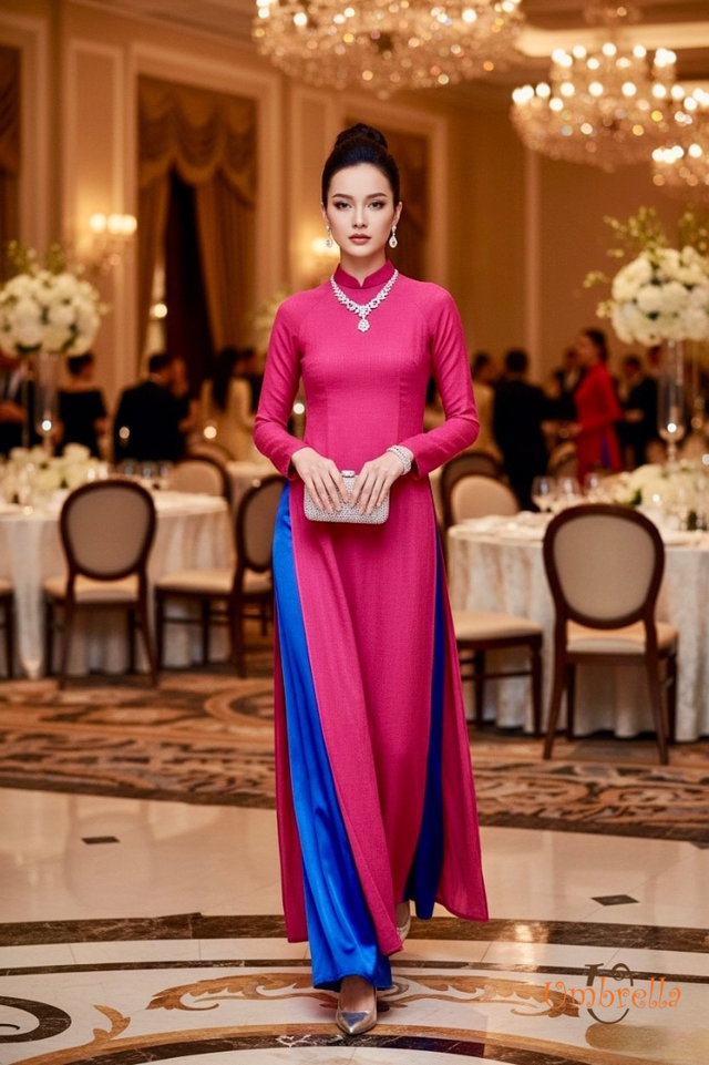  Áo dài Linen truyền thống 