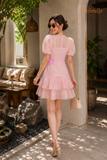 Đầm Linen crochet khoét hông 