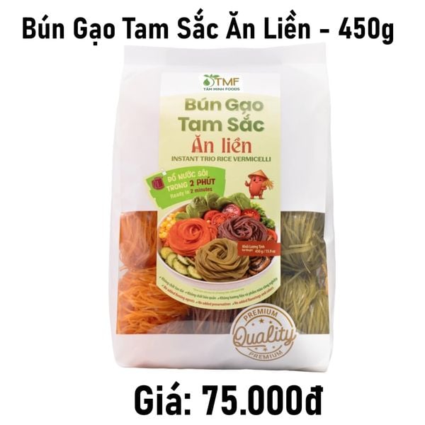  Bún gạo tam sắc ăn liền - 450g 