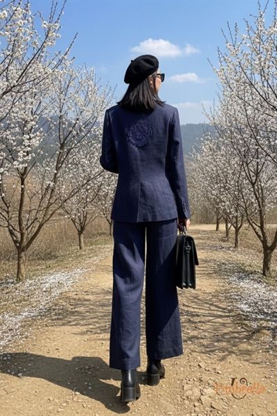  Áo vest Linen phối crochet 