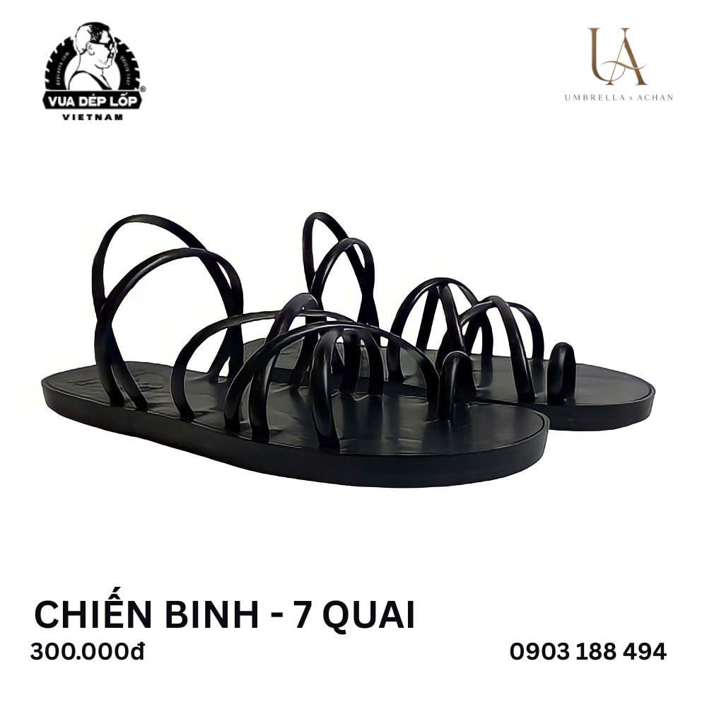  Dép lốp 7 quai xỏ ngón 