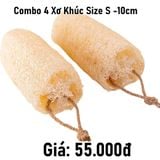  Combo 4 xơ khúc size S - 10cm 