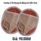  Bộ 2 2 túi đựng xà bông có viền 11cm 