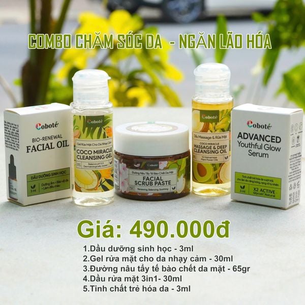  Combo chăm sóc da ngừa lão hoá size nhỏ 
