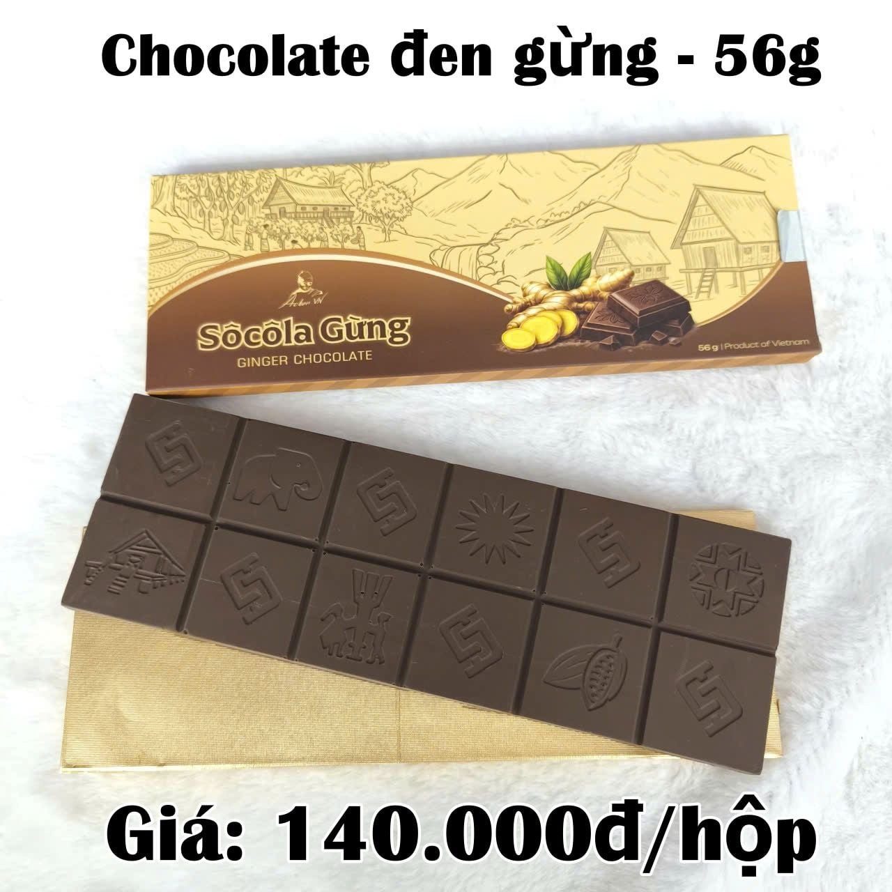 Chocolate đen gừng - 56G 