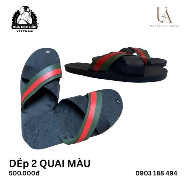  Dép lốp 2 quai chéo thời trang 