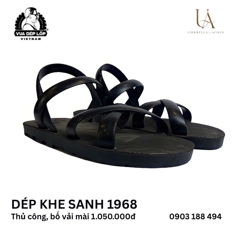  Dép lốp 4 quai khe sanh bố vải mài 