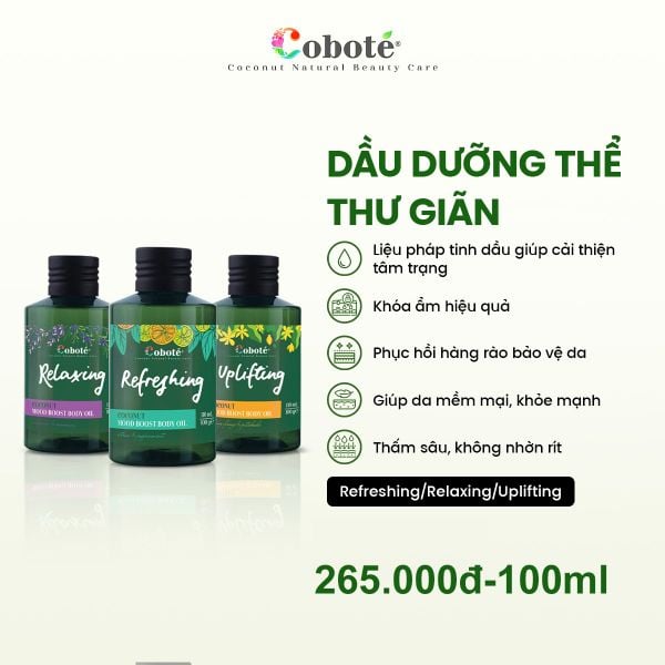  Dầu dưỡng thể thư giãn Cobote - Relaxing 110ml 
