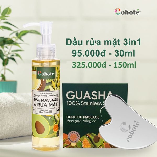  Dầu rửa mặt 3in1 Cobote 150ml 