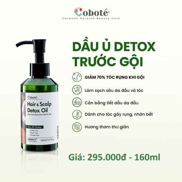  Dầu ủ dưỡng sinh trước gội Cobote 160ml 