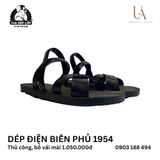  Dép lốp 4 quai điện biên bố vải mài 