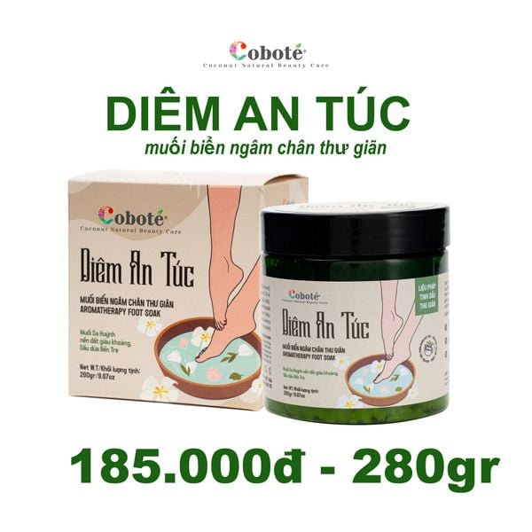  Diêm An Túc - Muối biển ngâm chân thư giãn Cobote 280g 