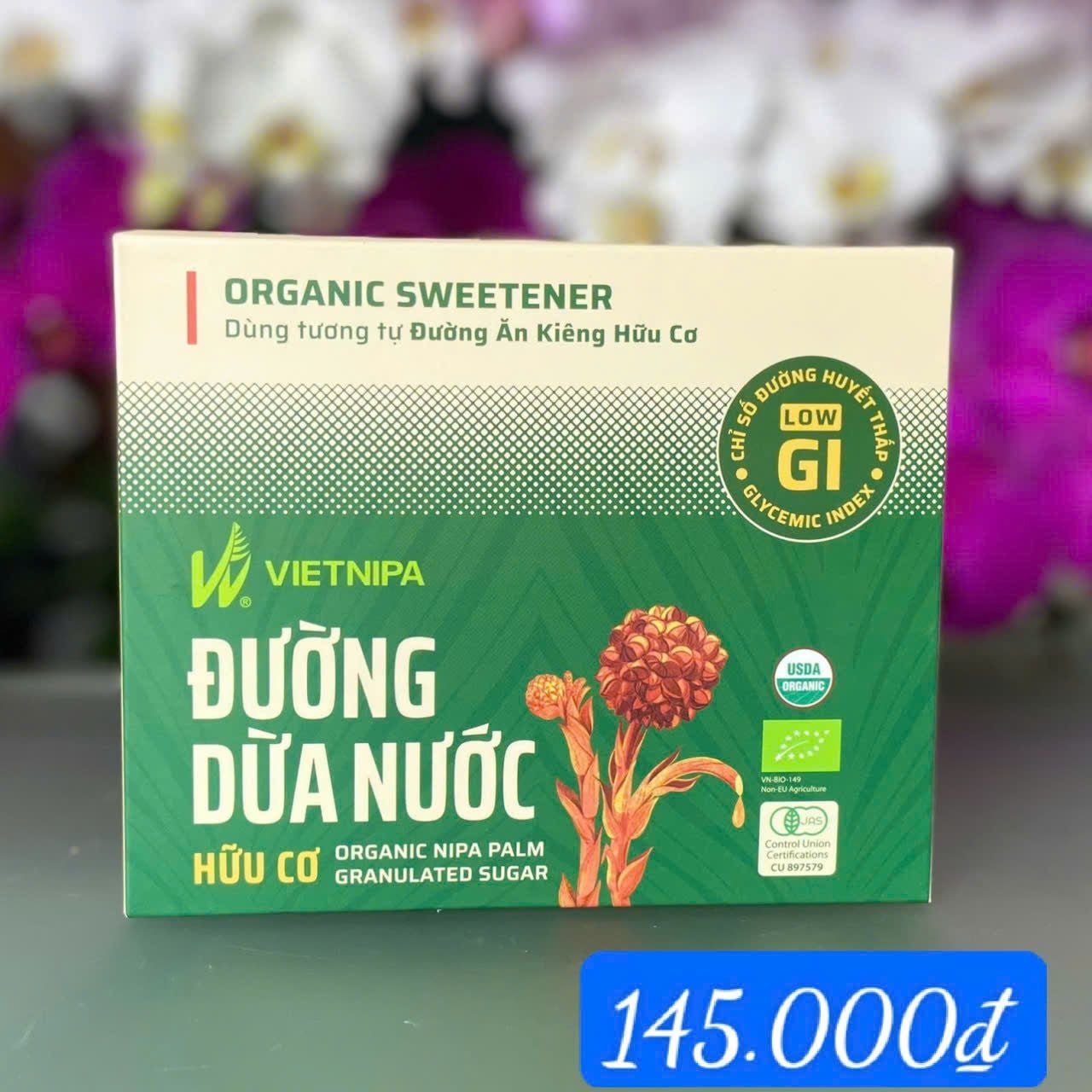  Hộp đường dừa nước hữu cơ - 30 gói (5G/ gói) 