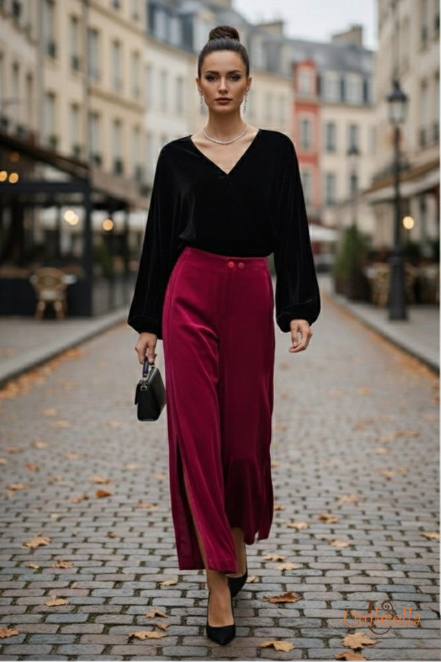  Áo nhung tay dài nơ lưng 