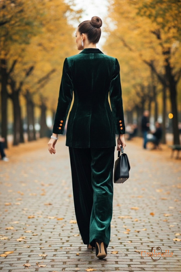  Áo vest nhung lụa 1 bên 