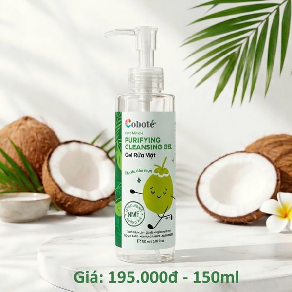  Sữa rửa mặt cho da dầu mụn nhạy cảm- Cobote 150ml 