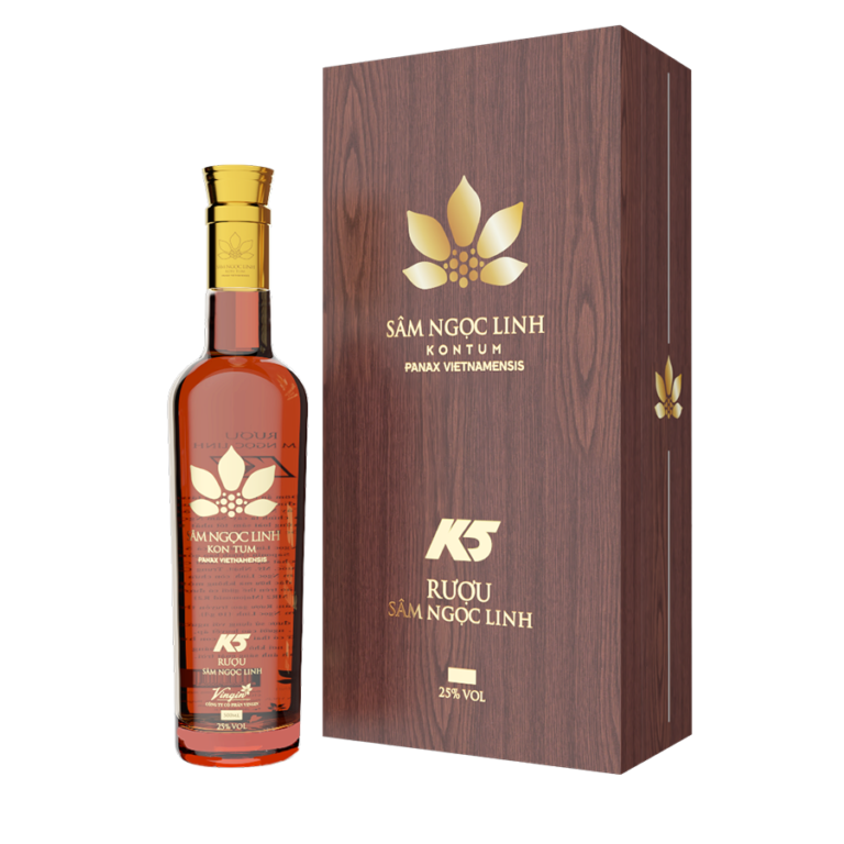 Rượu Sâm Ngọc Linh K5 Nhãn Vàng - 500ml 