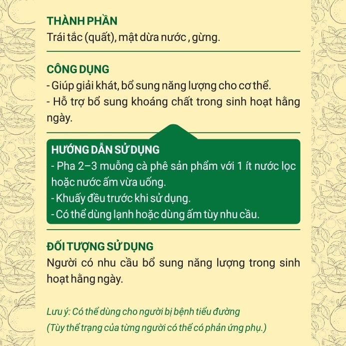  Tắc Mật dừa nước 500g 