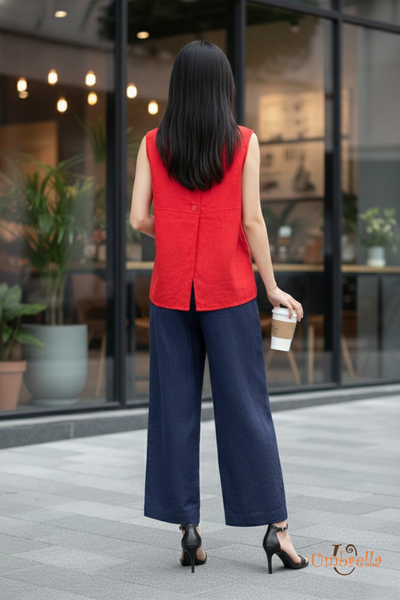  Áo Linen xẻ 2 vạt 