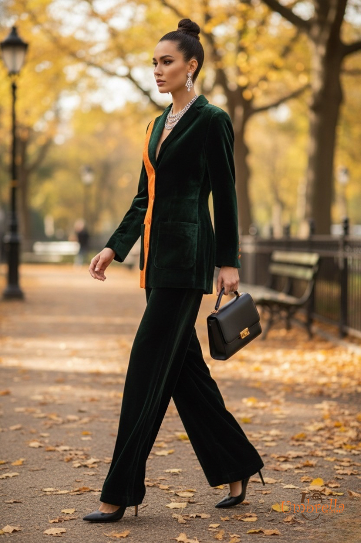  Áo vest nhung lụa 1 bên 