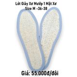  Lót giày xơ mướp 1 mặt xơ size M 36-38 
