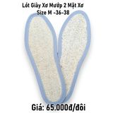  Lót giày xơ mướp 2 mặt xơ size M 36-38 