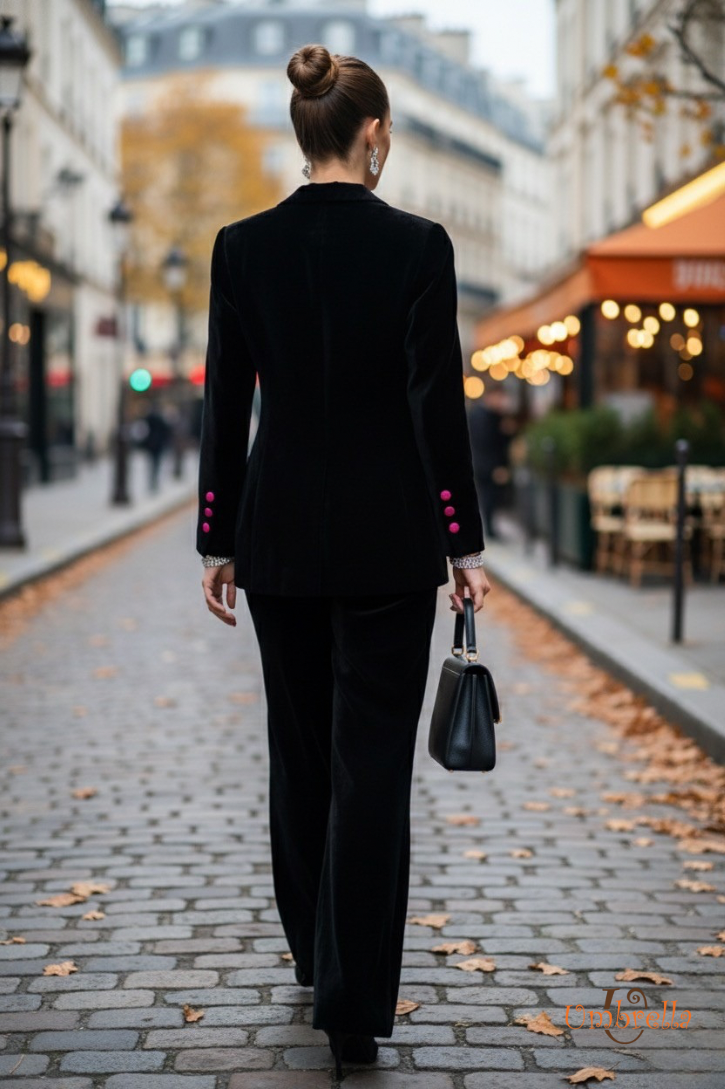  Áo vest nhung lụa 1 bên 