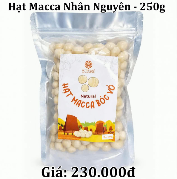  Hạt Macca Nhân Nguyên - 250g/Túi 