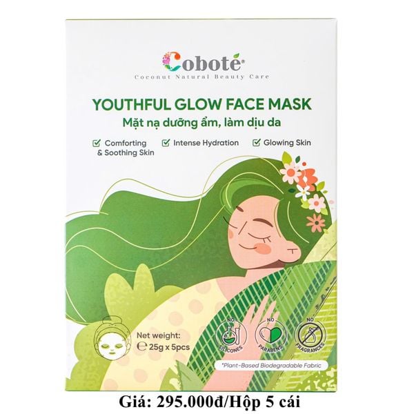  Hộp 5 mặt nạ dưỡng ẩm làm dịu da Cobote 
