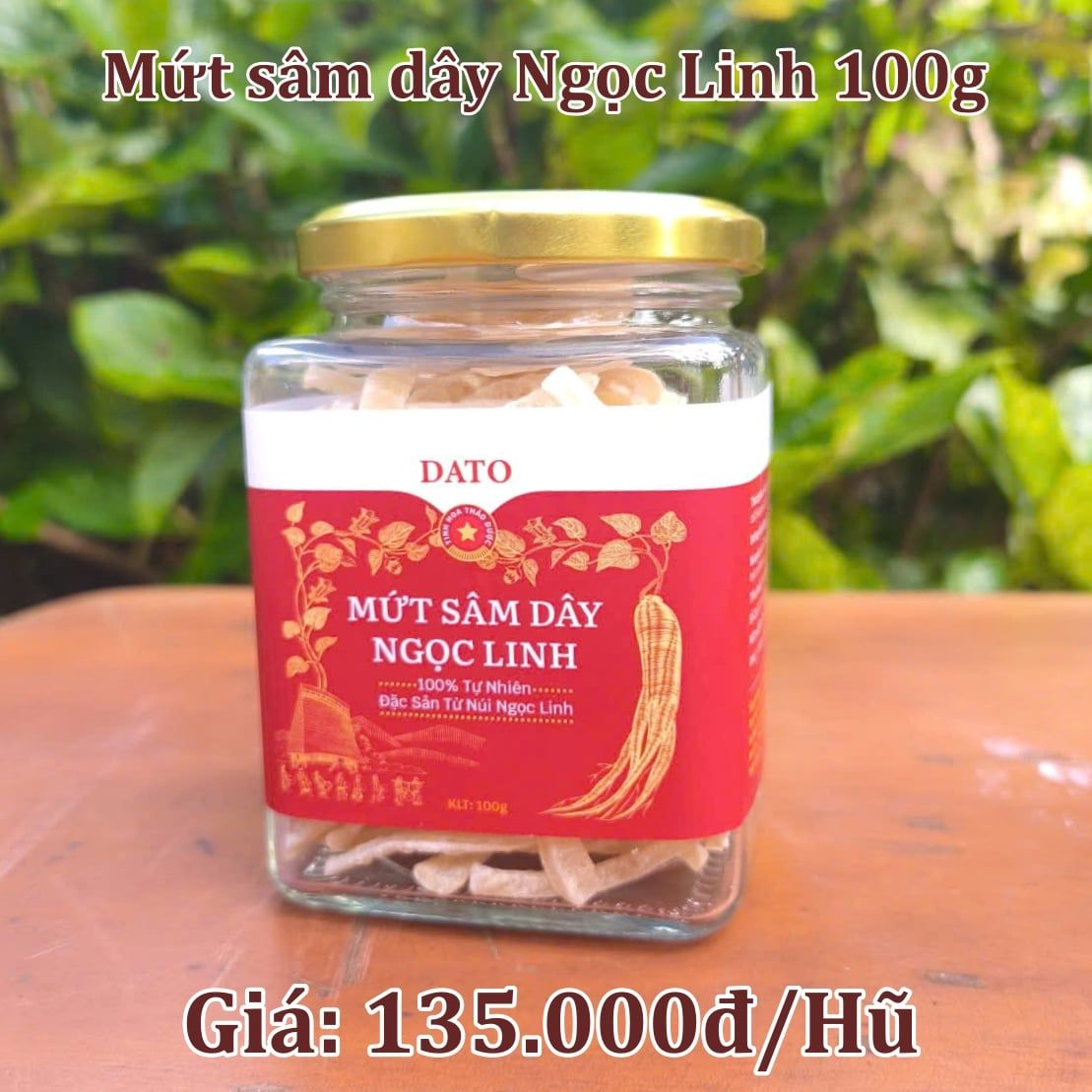  Mứt sâm dây Ngọc Linh - 100G 