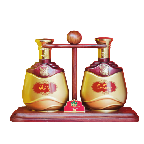  Combo Rượu Sâm Ngọc Linh K5 Như Ý - Cát Tường - 500ml 