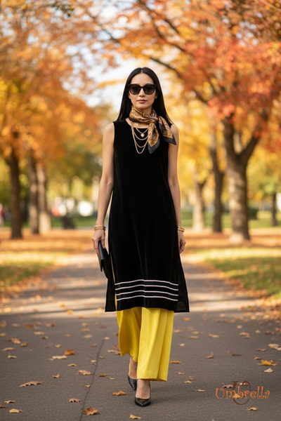  Áo dài sọc cườm 