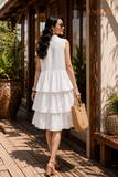  Đầm Linen sát nách 3 tầng 