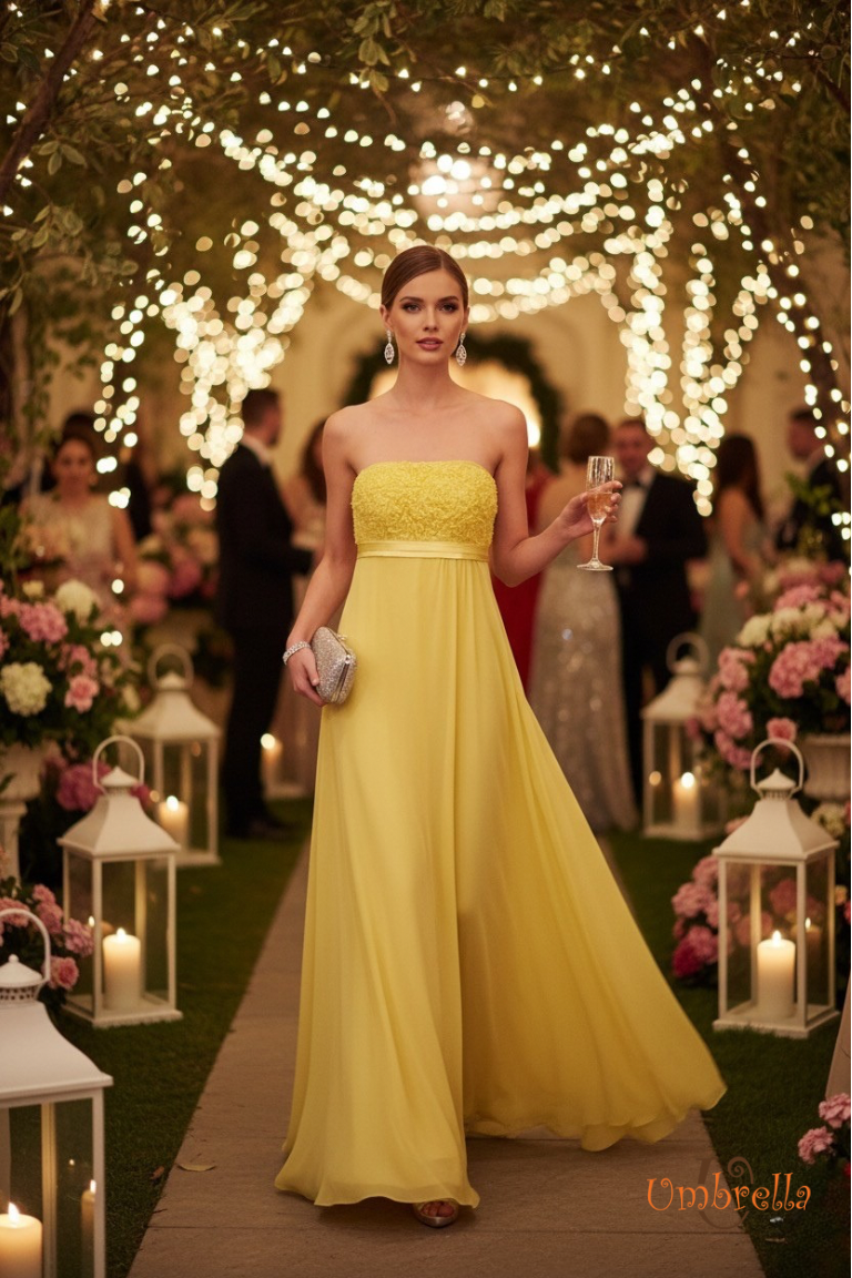  Đầm ngực vải xé hoa lan 