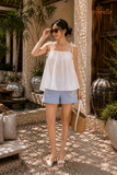  Áo Linen 2 dây hạt bẹt 