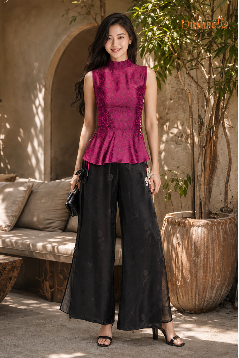 Áo lụa đan hông 