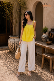  Áo Linen 2 dây hạt bẹt 