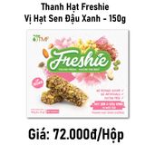 Thanh hạt Freshie vị hạt sen đậu xanh - 150g 
