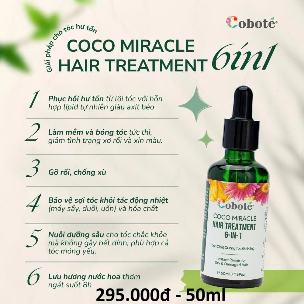  Tinh chất dưỡng tóc đa năng 6in1 Cobote 50ml 