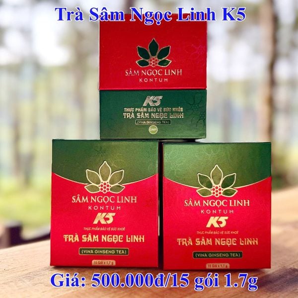  TPBVSK K5 Vina Giseng Tea (hộp 15 gói) 