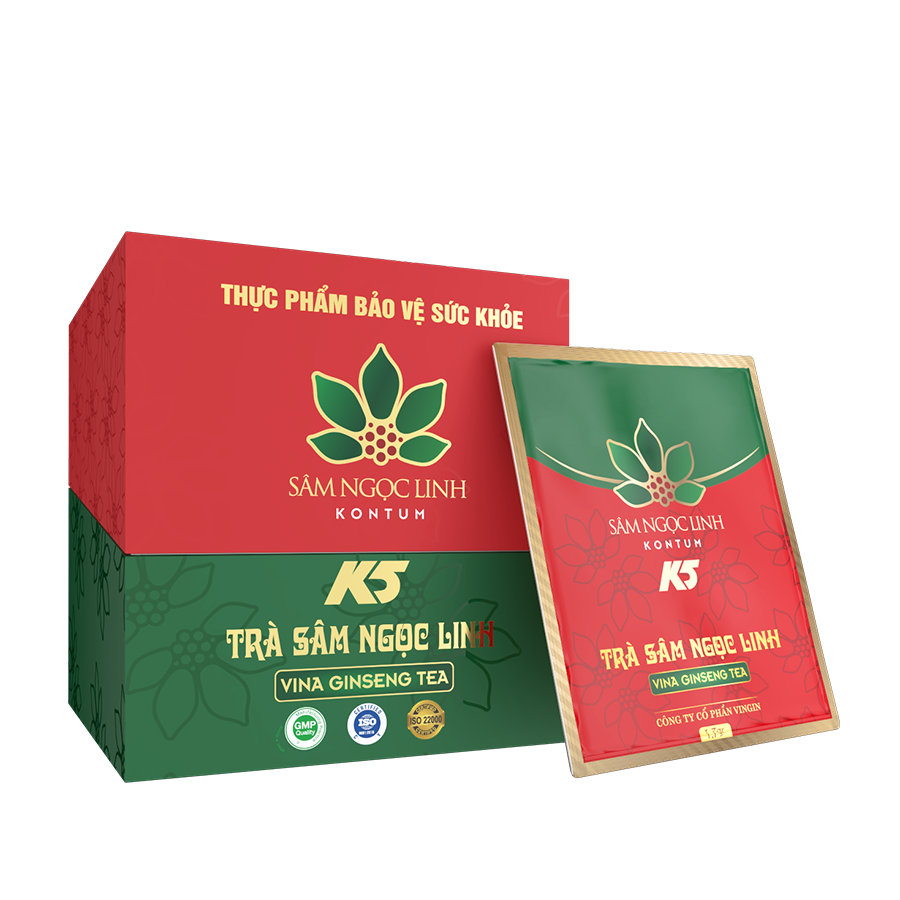  TPBVSK K5 Vina Giseng Tea (hộp 15 gói) 