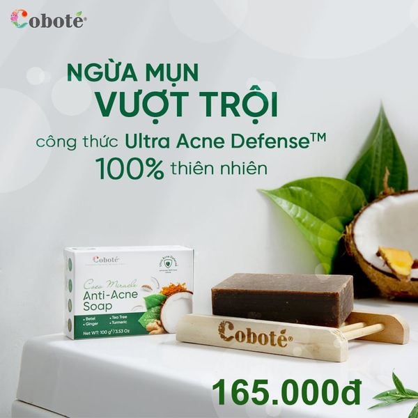  Xà phòng ngăn ngừa mụn cơ thể Cobote 100gr 