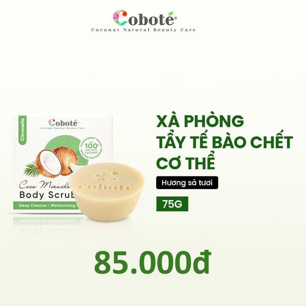  Xà phòng tẩy tế bào chết Cobote - Vỏ quế 75gr 