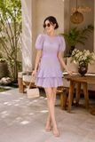 Đầm Linen crochet khoét hông 